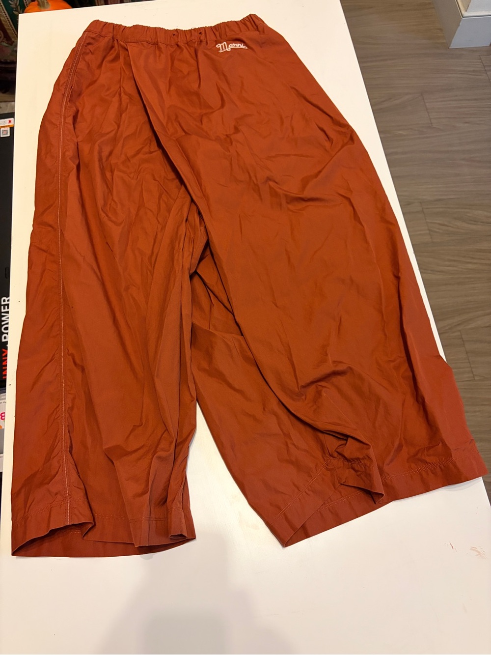Mason Wide-Leg Pants in Rust